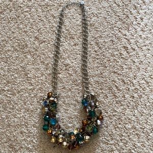 Multicolored statement necklace
